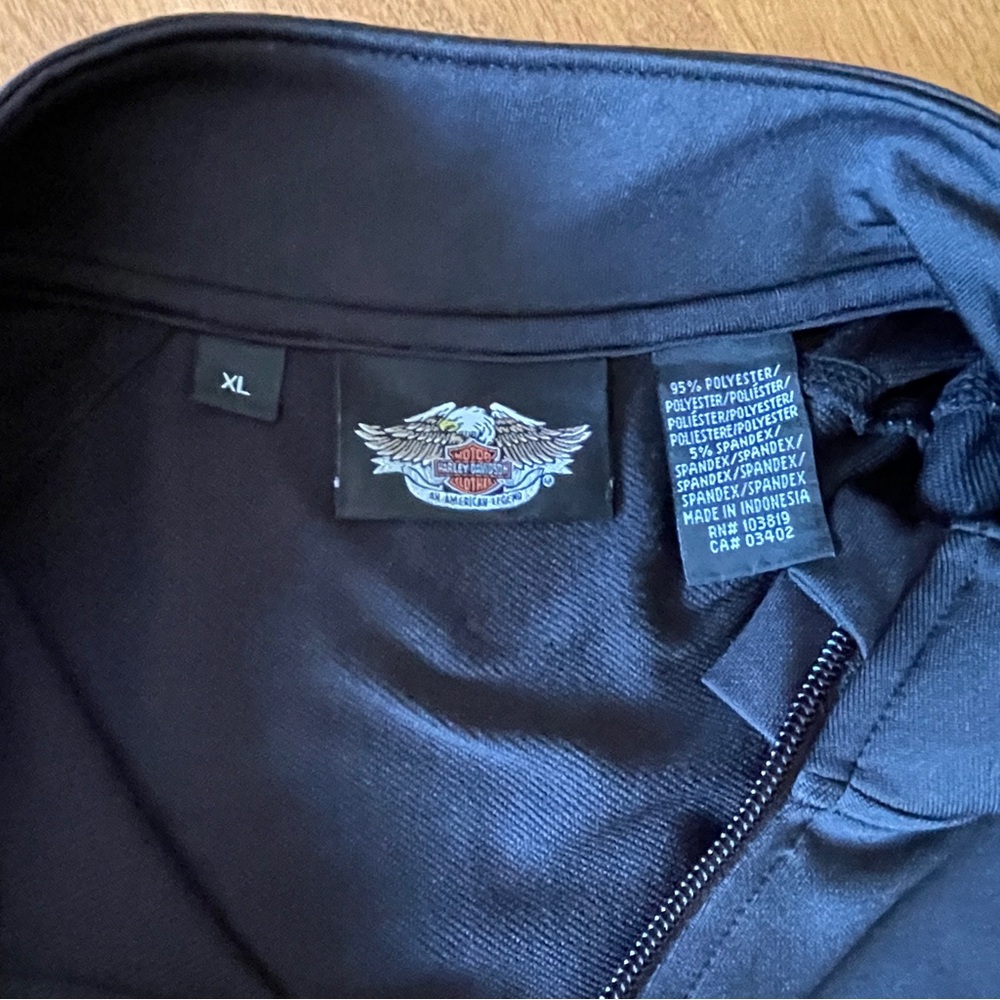 Harley Davidson Black Quarter-Zip Pullover - Picture 6 of 11